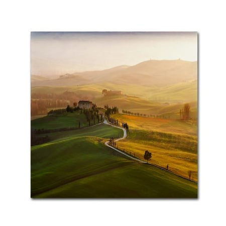 Jarek Pawlak 'Val D' Orcia' Canvas Art,14x14